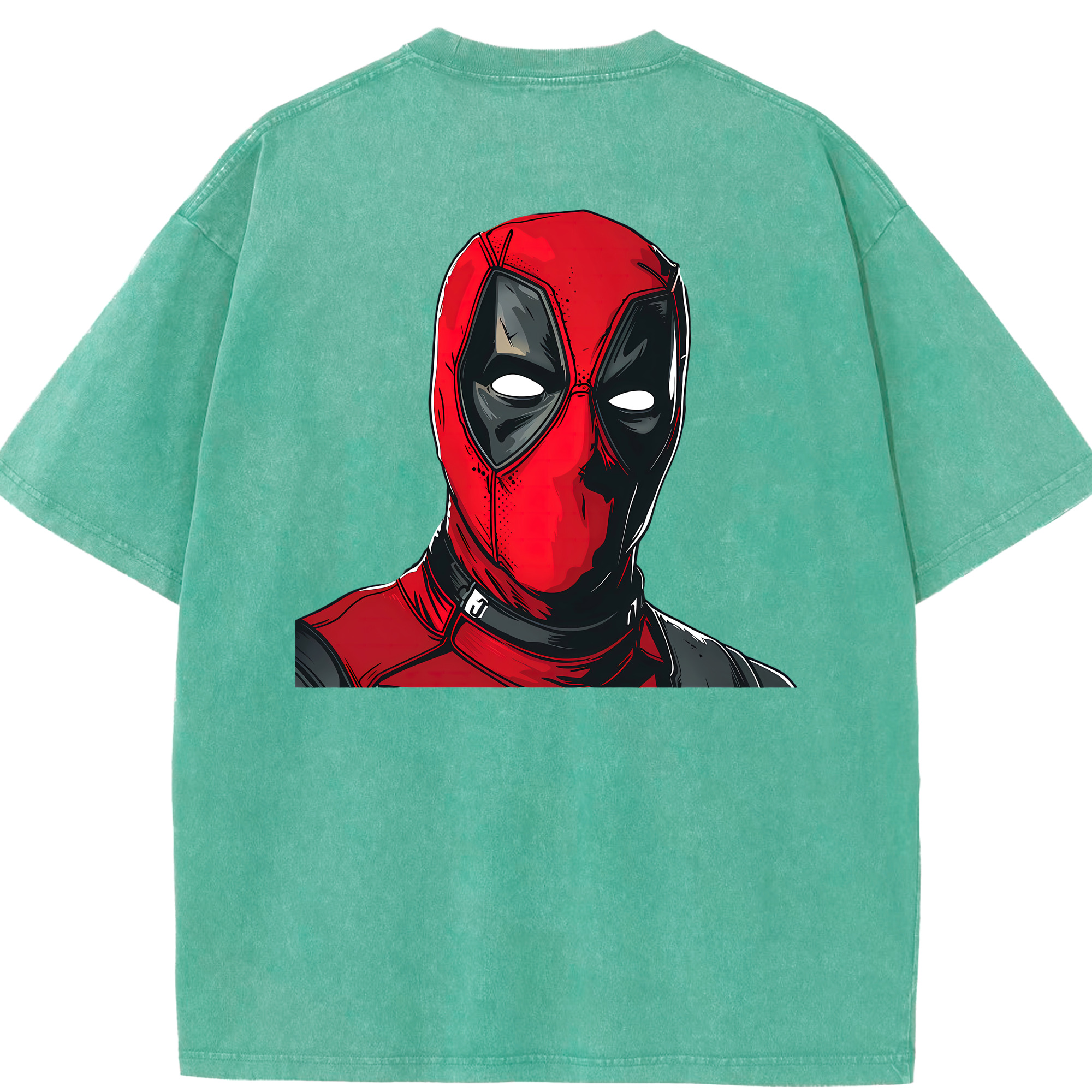 （画像用） Deadpool デッドプール 綿100% ヴィンテージ風 半袖Tシャツ（背面プリント）